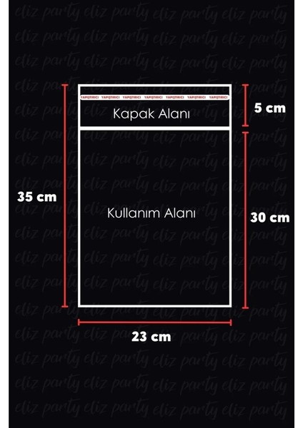 23X35CM Şeffaf Bantlı Yapışkanlı Parlak Jelatin Poşet Hediye Çeyiz Aksesuar Paketleme Poşeti 100 Ad