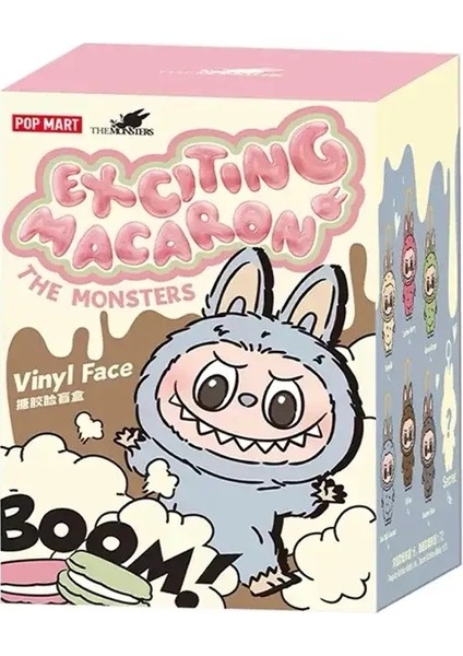 Popmart Labubu Canavarlar Lisa Seme Heart Macarrr Vinil Base Serisi Modaya Dosyalar Dekorasyonlar Doğum Günü Hediyesi: 1pc Blind Box/boyut: Kutu ile (Yurt Dışından)