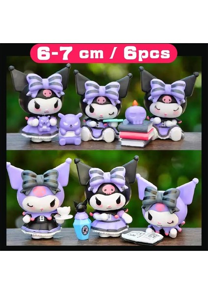 #20 Cosplay Tavşan Sanrio Figürinler Melodi Figürlerim Kuromi Kutu Model Oyuncaklar Anime Sevimli Cinnamoroll Ikiz Yıldızlar Renk: No.8 Ilahi 6-7cm/boyut: 1 Set Kutu (Yurt Dışından)