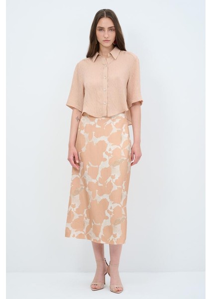 Kısa Kollu Gömlek Pudra 13045439000 modelleri