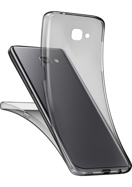 Samsung Galaxy J4 Plus Uyumlu Ön Arka 360 Tam Koruma Şeffaf Soft Silikon Kılıf