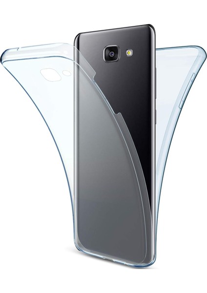 Samsung Galaxy J4 Plus Uyumlu Ön Arka 360 Tam Koruma Şeffaf Soft Silikon Kılıf