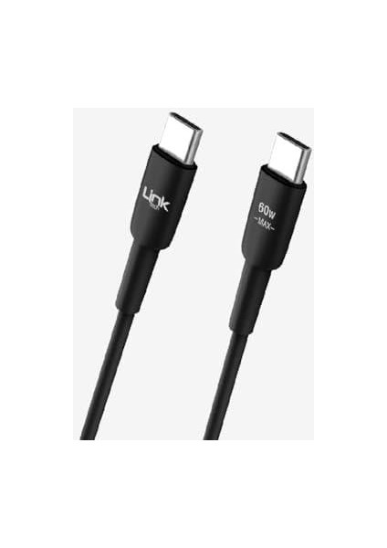 Type-C Süper Hızlı Şarj Kablosu, 60W Pd 3A Tip-C Tip-C, K604 Safe