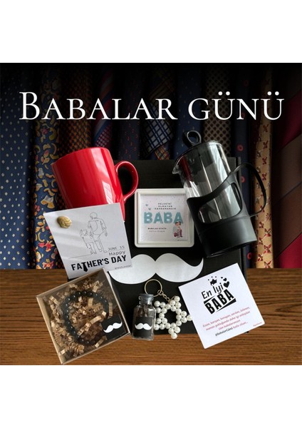 Babalar Günü Hediye Kutusu 8 Parça Özel Gün Hediyesi Babalar Günü Hediyesi