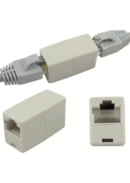 Adet RJ45 Cat5 Cat6 Cat7 Cat8 Modem Ethernet Internet Kablo Uzatıcısı Dişi Dişi Birleştirici Ara Aparat (2)