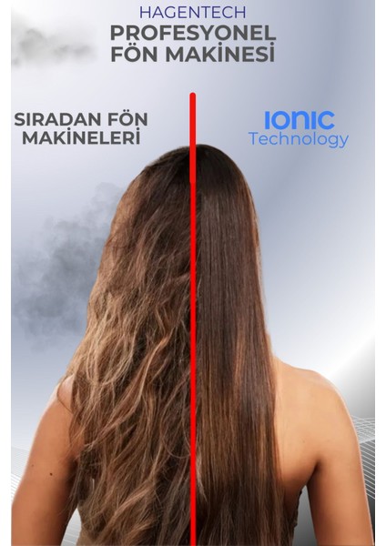 Siyah Profesyonel Saç Kurutma Makinesi Profesyonel Fön Makinesi 2500WATT Saç Kurutma Makinesi Fönlük