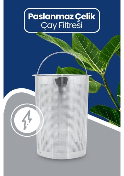 Chaidem Xl 2200 Watt Paslanmaz Çelik Damlatmaz Çelik Çay Makinesi ve Su Isıtıcısı Siyah