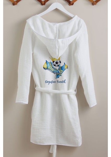 4 Kat Müslin Bornoz - For Baby Serisi - Sarı Lacivert