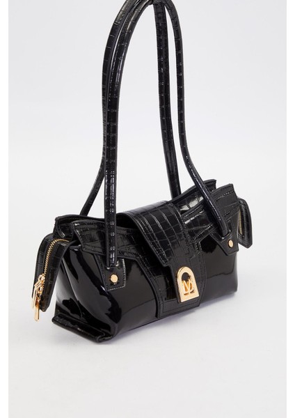 Siyah Rugan Baget Omuz Çantası fiyatları