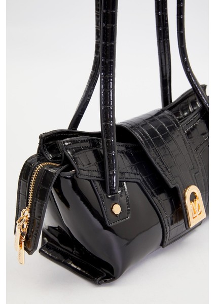 Siyah Rugan Baget Omuz Çantası modelleri