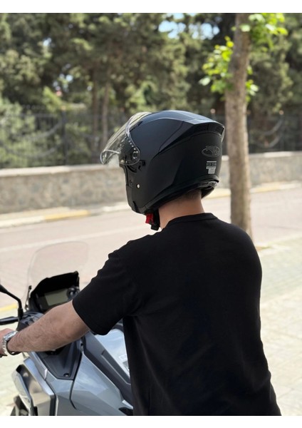 Proyou Yarım Kask Mat Siyah (Güneş Vizörlü) fırsatları