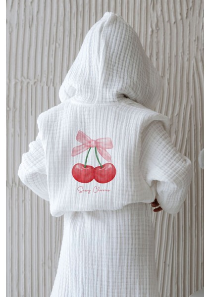 4 Kat Müslin Bornoz - Summer Vibes fırsatları