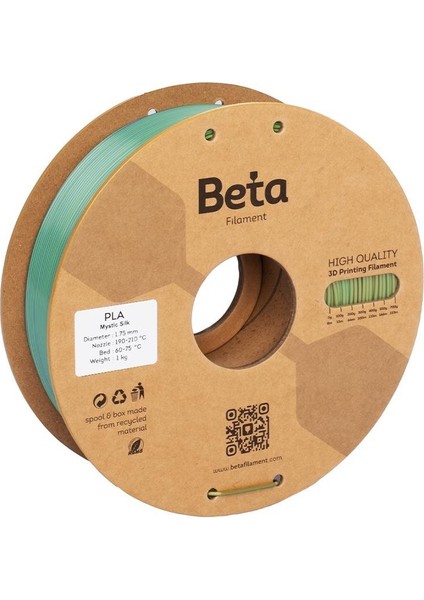 Pla-Mystic Silk Filament Blue Green Gold