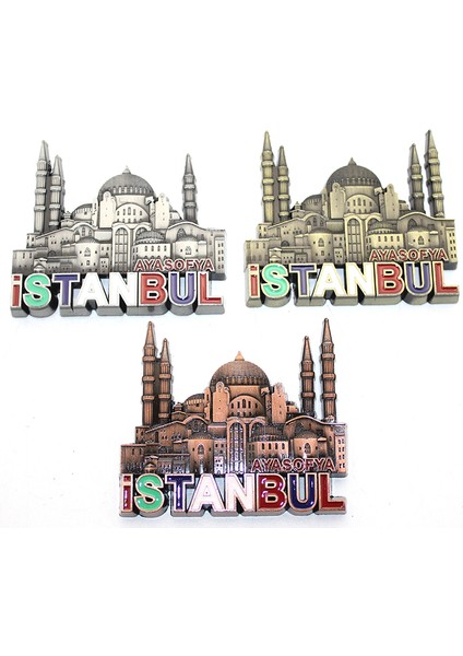 Istanbul Temalı Metal Magnet Model 6