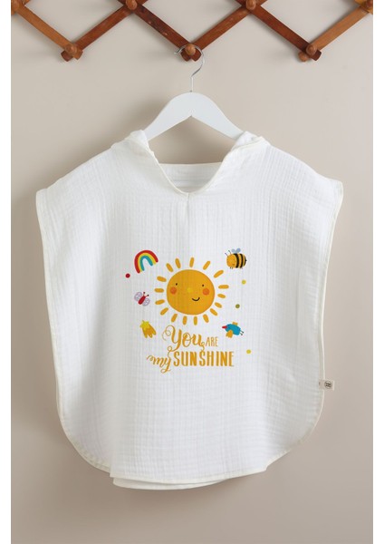 4 Kat Müslin Panço - For Baby Serisi - Gülen Pastel Güneş