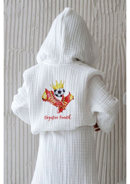 4 Kat Müslin Bornoz - For Baby Serisi - Sarı Kırmızı fırsatları