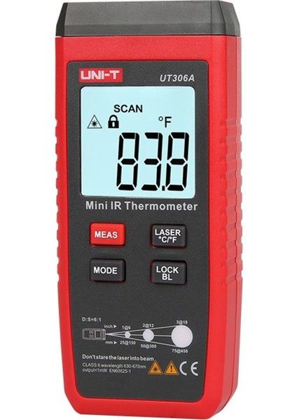 Unı-T UT306A Mini Infrared Kızılötesi Sıcaklık Ölçer