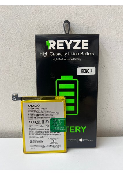 Reyze Oppo Reno3 Batarya
