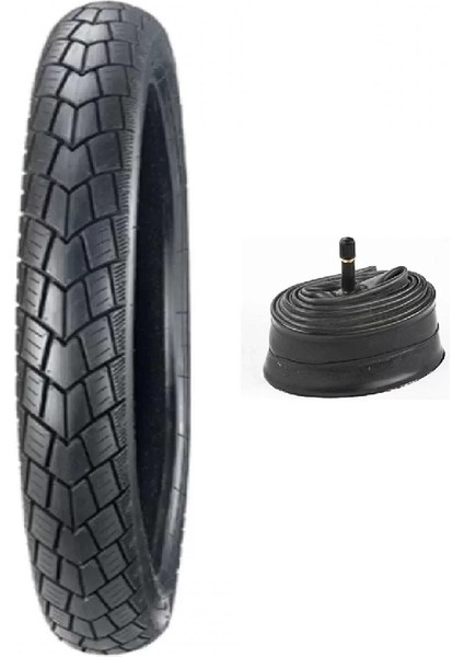 Diamond 17 Jant 2.75-17 Motosiklet Dış Lastiği Rider R (Arka) 6pr + Krt Marka Iç Lastik Seti