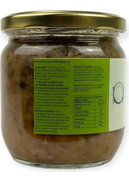 Organik Kıymalı Yeşil Mercimek modelleri