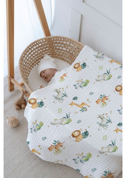 4 Kat Müslin Battaniye (100X120) - Limited 21 Serisi