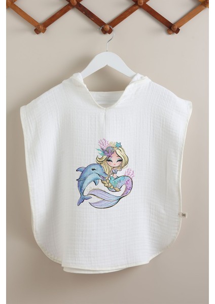 4 Kat Müslin Panço - Little Baby Serisi - Blonde Mermaid