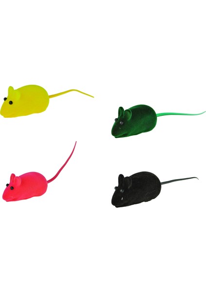 Oyuncak Fare Sesli 4'lü Set 5 cm