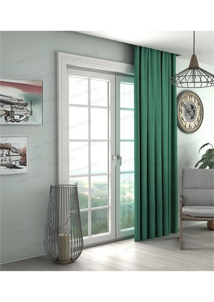 Yeşil Fon Perde,yeşil Kadife Dokulu Fon Perde,pilesiz Ekstrafor Büzgülü (Tek Kanat) fiyatları