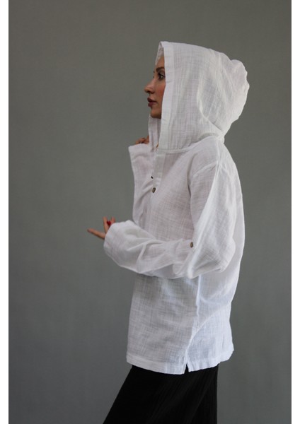Keten Unisex Kapüşonlu Sweet