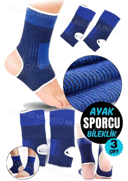 3 Çift Ayak Bileği Desteği Sıkıştırma Kayışı Aşil Brace Fitness Için Koruyun Esnek fırsatları