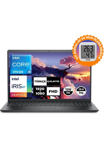 Vostro 3520 I5-1235U 32GB 512GB SSD W11P 15.6" Fhd Laptop + Vıt Termometre N1611PVNB3520U 040