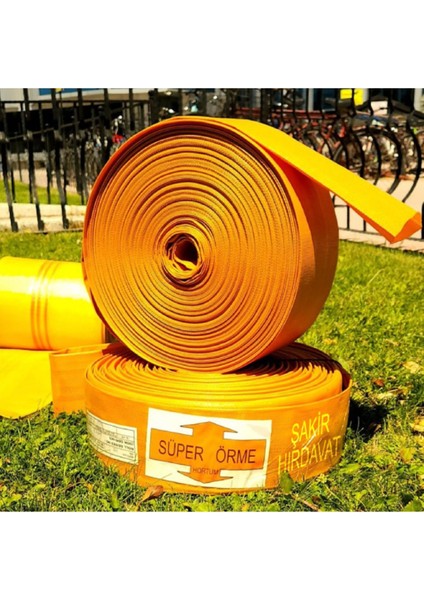16 cm 10 Metre Süper Örme Bez Salma Sulama Hortumu 10 cm Çapında