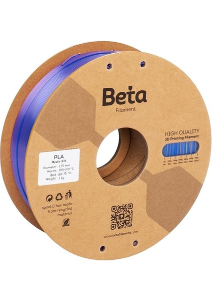 Pla-Mystic Silk Filament Red Yellow Blue