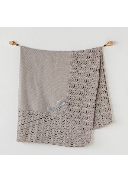 Andywawa AC24329 Triko Bebe Battaniye 100X90 Grey