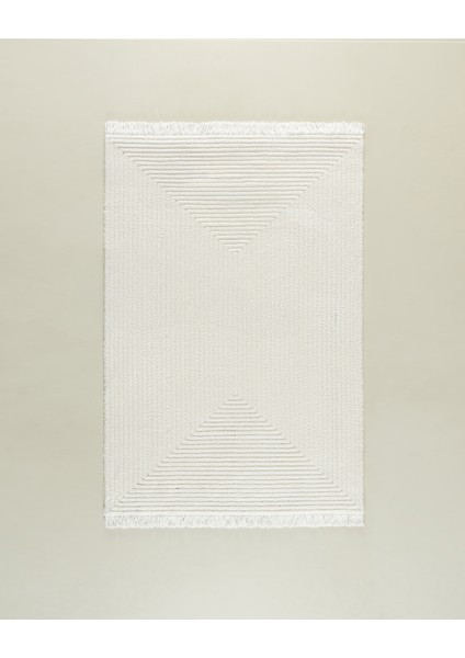 Diane Saçaklı Halı - Krem - 160X230 cm