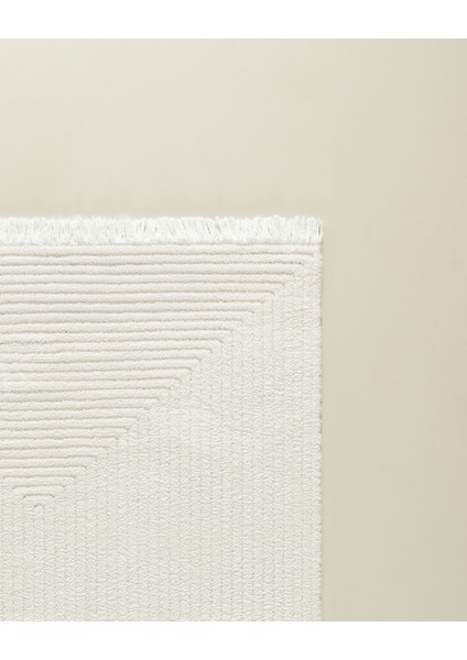 Diane Saçaklı Halı - Krem - 160X230 cm fırsatları