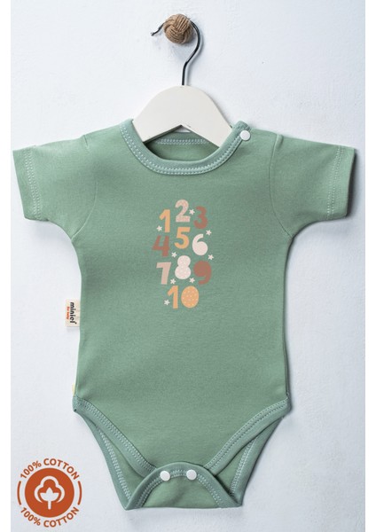 Unisex Bebek %100 Organik Pamuklu Bohem Baskılı 3-6-9-12 Ay 3lü Kısa Kollu Bebek Body Zıbın modelleri