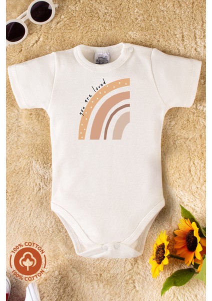 Kız Bebek %100 Organik Pamuklu Love Baskılı 3-6-9-12 Ay 3lü Kısa Kollu Bebek Body Zıbın modelleri