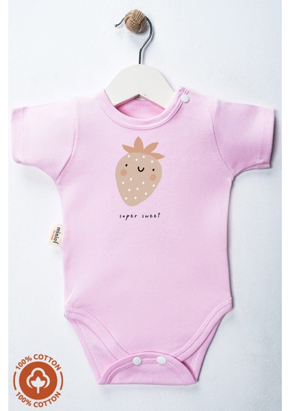 Kız Bebek %100 Organik Pamuklu Love Baskılı 3-6-9-12 Ay 3lü Kısa Kollu Bebek Body Zıbın modelleri
