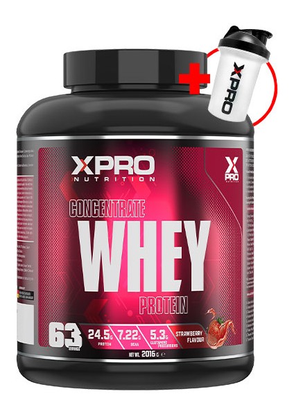 Xpro Concentrate Whey Protein Tozu 2016gr - Çilek Aromalı