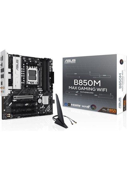 B850M Max Gamıng Wıfı6 Ddr5 Hdmı-Dp Typec Pcıe 5.0 Am5 Matx