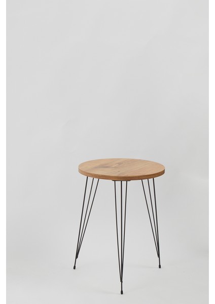 Zigon Sehpa, Tekli Zigon Sehpa, Yuvarlak, Dekoratif, Özel Tasarım- Atlantik Çam