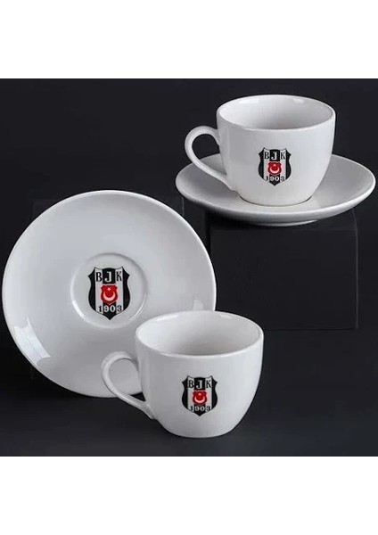 Beşiktaş Lisanslı Çay Fincan 2 Li