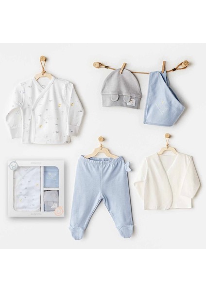 Andywawa AC25600 Ocean Is My Happy Place 5 Parça Hastane Çıkışı White