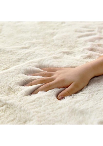 Peluş Halı Soft Krem