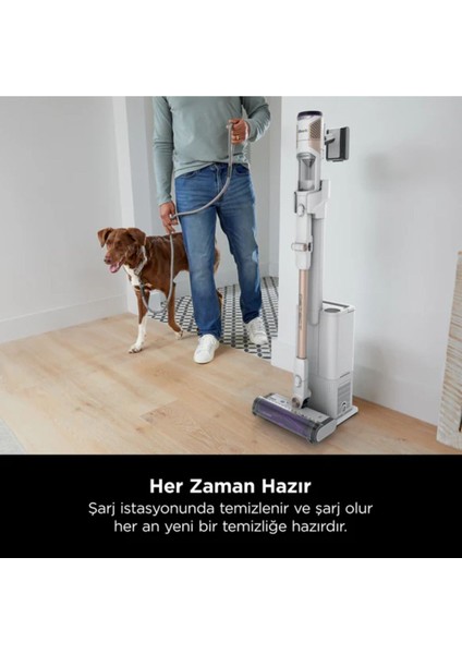 Detect Clean&empty Auto-Empty Sistemli Turbo Başlıklı Şarjlı Dikey Süpürge - IW3612EUT - Shark Ninj fırsatları