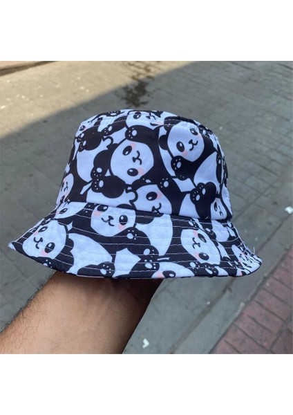Panda Kolaj Bucket Şapka