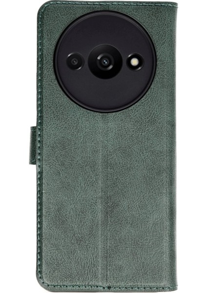 Redmi A3 / Poco C61 Uyumlu Kapaklı Kredi Kartlık Standlı Kılıf