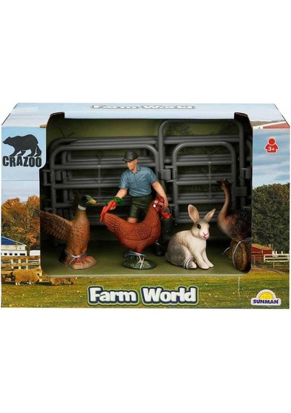 2689 Farm World Çiftlik Hayvanları Küçük Oyun Seti.glpzr