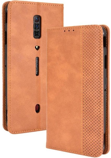 Zte Nubia Kırmızı Sihirli 6/6 Pro Cüzdan Pu Deri Manyetik Kapatma (Yurt Dışından)